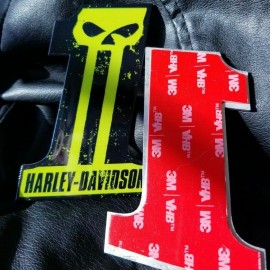#1 Punisher black\green tank emblems for Harley #1 Punisher black\green tank emblems for Harley
