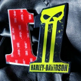 #1 Punisher black\green tank emblems for Harley #1 Punisher black\green tank emblems for Harley