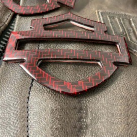 Red carbon tank emblems for Harley Red carbon tank emblems for Harley