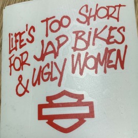 Sticker Life's Too Short… Sticker Life's Too Short…