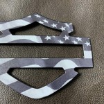 Tactical USA flag tank emblems for Harley
