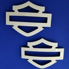 White with black edges tank emblems for Harley White with black edges tank emblems for Harley