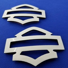 White with black edges tank emblems for Harley White with black edges tank emblems for Harley