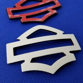 White with black edges tank emblems for Harley White with black edges tank emblems for Harley