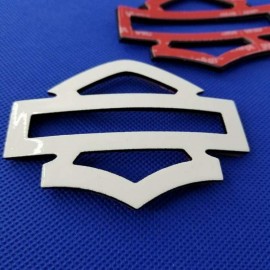 White with black edges tank emblems for Harley White with black edges tank emblems for Harley