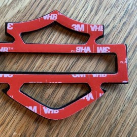 Yellow with black front outline tank emblems for Harley Yellow with black front outline tank emblems for Harley