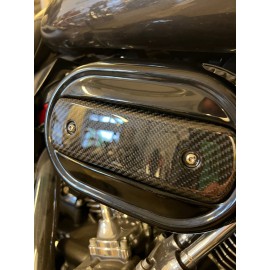 Carbon Ventilator air filter insert for Harley Davidson.