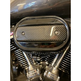 Carbon Ventilator air filter insert for Harley Davidson.