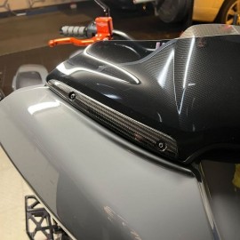 Carbon windshield trims for 2018-2022